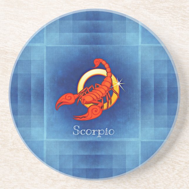 scorpio horoscope sandstein untersetzer (Vorne)