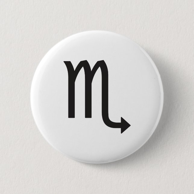 SCORPIO, HOROSCOPE-SYMBOL BUTTON (Vorderseite)