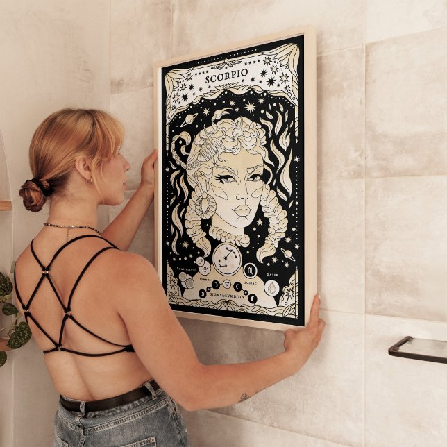 Scorpio Intense et Mystérieux - Poster d'Astrologi (Créateur téléchargé)