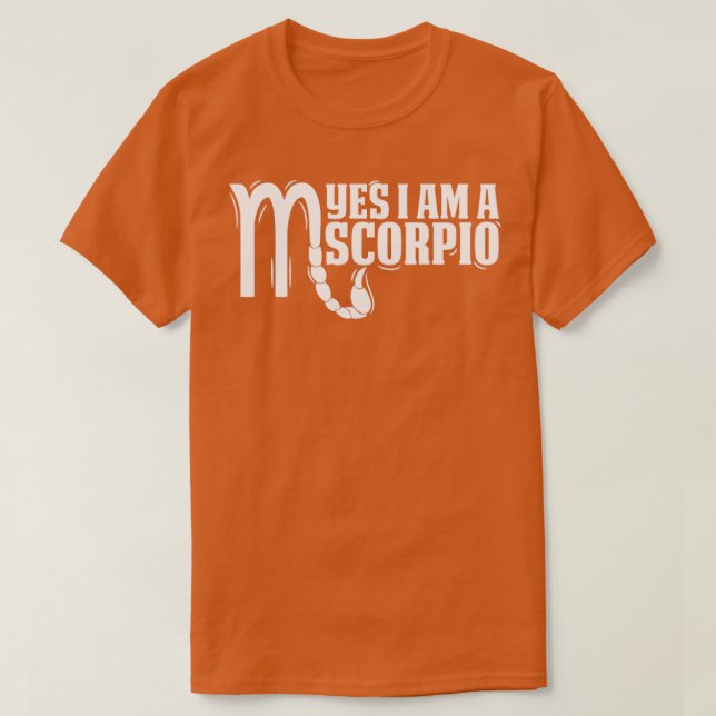 Scorpio Ja, ich bin ein Skorpio1 T-Shirt (Design vorne)