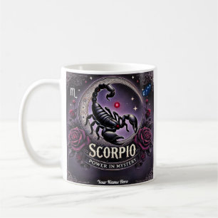 Scorpio "Le pouvoir dans le mystère" Zodiac Mug