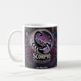 Scorpio "Le pouvoir dans le mystère" Zodiac Mug