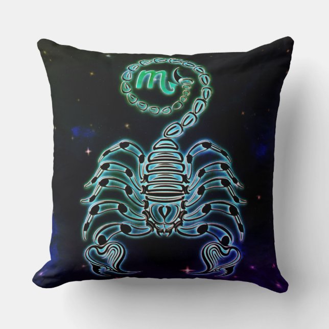 scorpio le scorpion zodiac coussin (Recto)