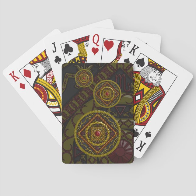 Scorpio Mandala Classic Spielkarten (Rückseite)