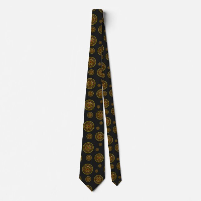 Scorpio Mandala Men's Neck Tie Krawatte (Vorderseite)