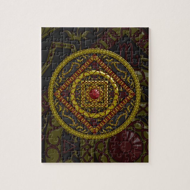 Scorpio Mandala Puzzle (Vertikal)