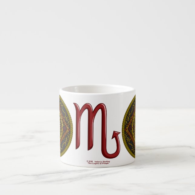 Scorpio Mandala Spezialität Tasse (Vorderseite)