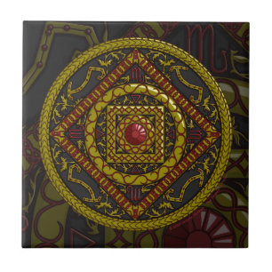 Scorpio Mandala Tile Fliese