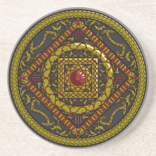 Scorpio Mandala Untersetzer