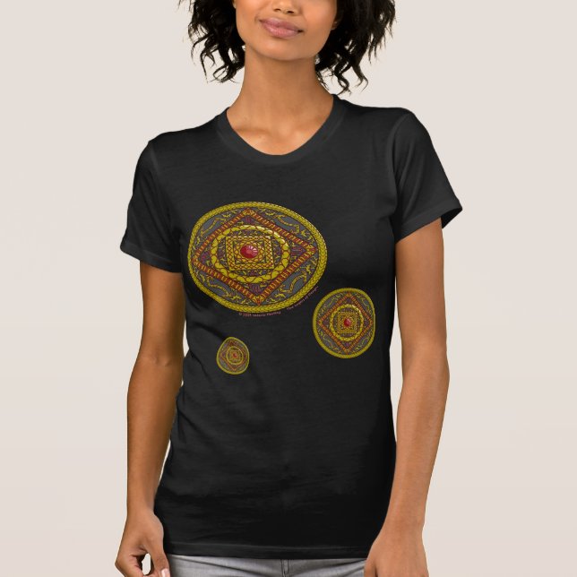 Scorpio Mandala Women's Dark Shirt (Vorderseite)