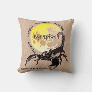 Scorpio October 24 to November 22 Pillow Kissen