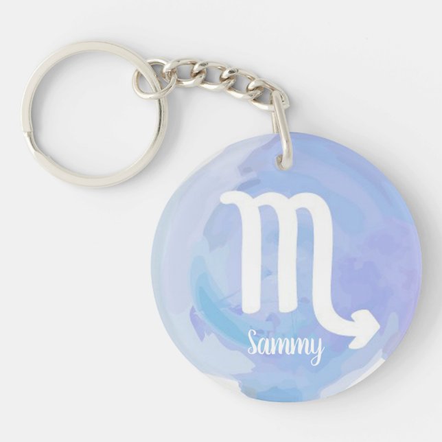 Scorpio personnalisé Aquarelle SIGNE Zodiaque (Devant)
