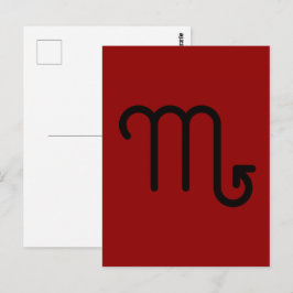 Scorpio Postcard Postkarte