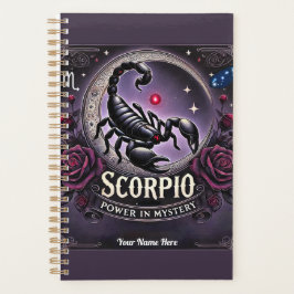 Scorpio "Power in Mystery" Planer - Personalisiert