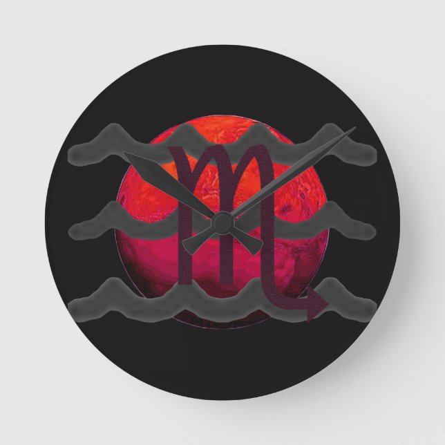 Scorpio  runde wanduhr (Vorderseite)