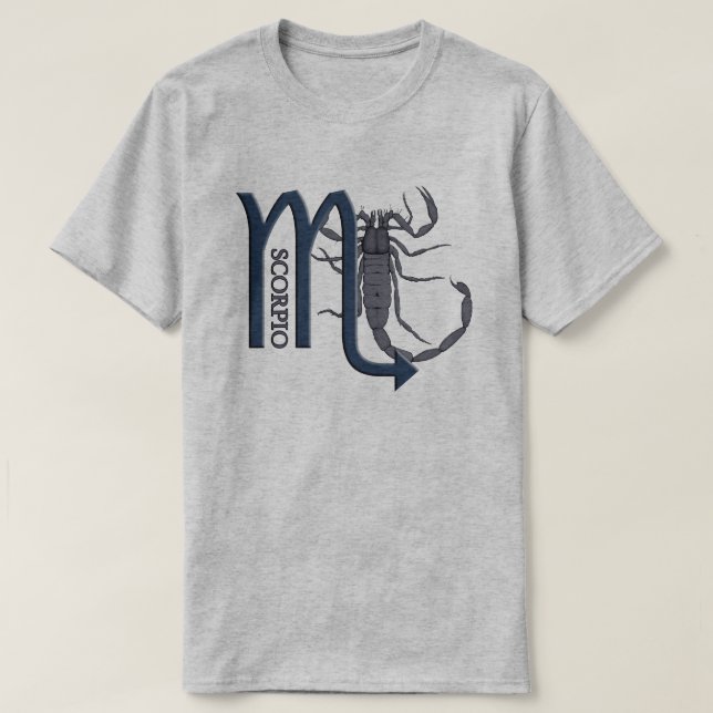 Scorpio Scorpion Zodiac Symbol Mens T-Shirt (Design vorne)