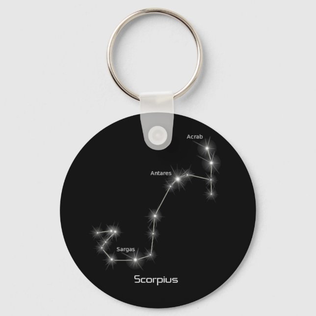 Scorpio Scorpius Constellation Schlüsselanhänger (Vorderseite)