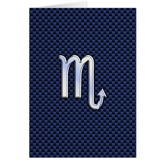 Scorpio SIGNE Zodiaque marine imprimé en fibre de  (Devant)