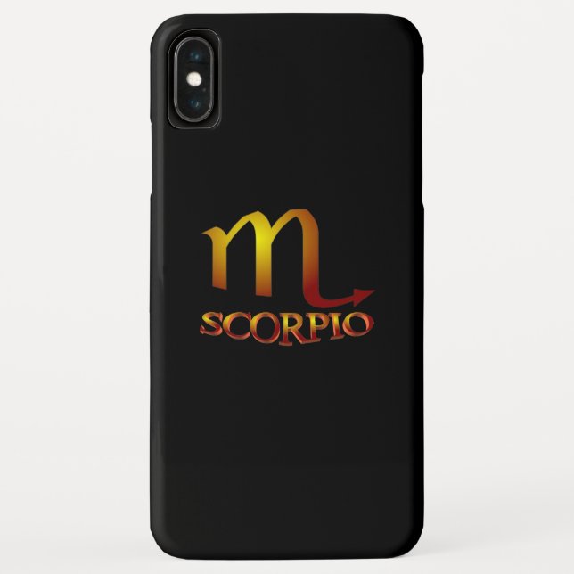 Scorpio Star Gold Case-Mate iPhone Hülle (Rückseite)