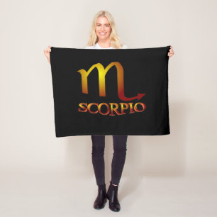 Scorpio Star Gold Fleecedecke