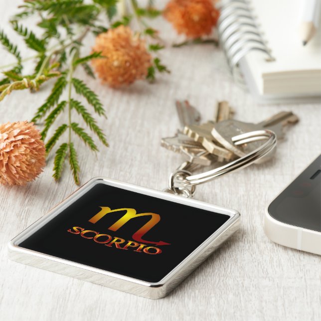 Scorpio Star Gold Schlüsselanhänger (Seite)