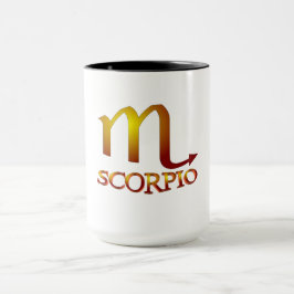 Scorpio Star Gold Tasse