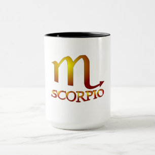 Scorpio Star Gold Tasse