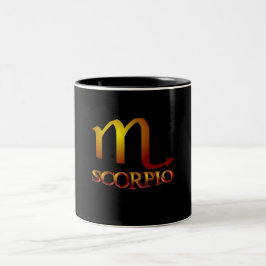 Scorpio Star Gold Zweifarbige Tasse
