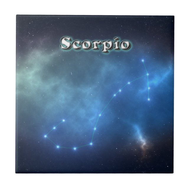 Scorpio (Sternbild) Fliese (Vorderseite)