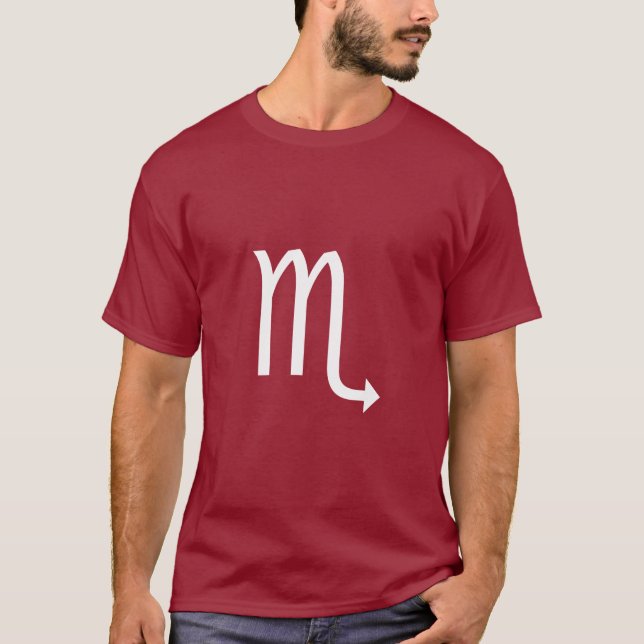 Scorpio-Symbol - Angepasstes Symbol T-Shirt (Vorderseite)