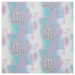 Scorpio Symbol in Mother of Pearl Style Decor Stoff