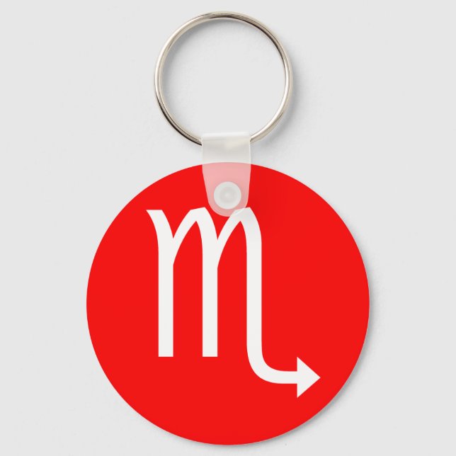 Scorpio-Symbol Schlüsselanhänger (Vorderseite)
