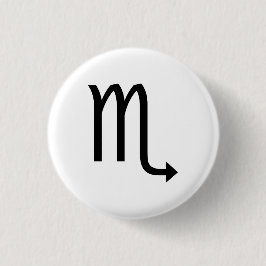 Scorpio-Symbol Zodiac Button