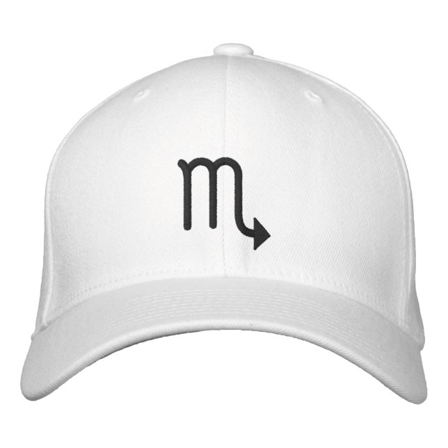 Scorpio-Symbolhut Bestickte Baseballkappe (Vorderseite)