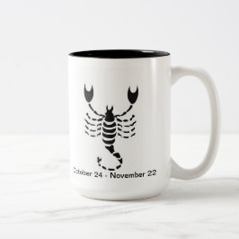 Scorpio-Tasse Zweifarbige Tasse