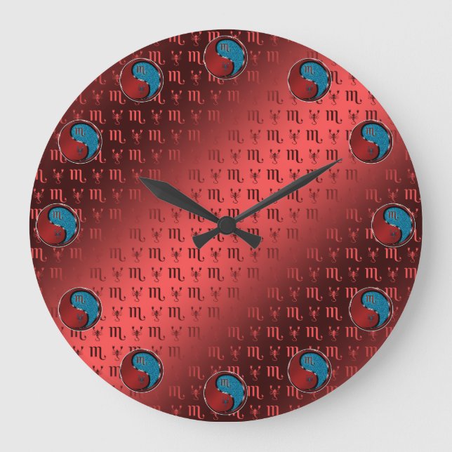 Scorpio the Scorpion Große Wanduhr (Vorderseite)