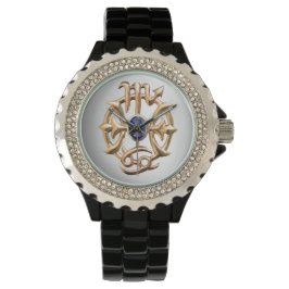 Scorpio und Pisces Medallion Armbanduhr