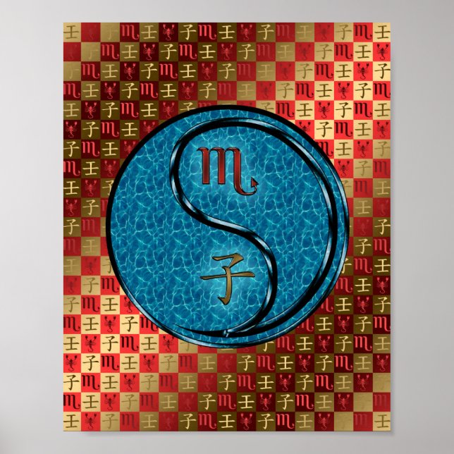 Scorpio und Wasserratte Poster (Vorne)