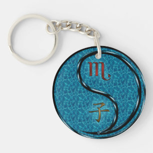 Scorpio und Wasserratte Schlüsselanhänger