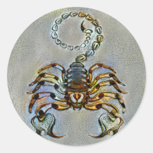 Scorpio Venedig Runder Aufkleber