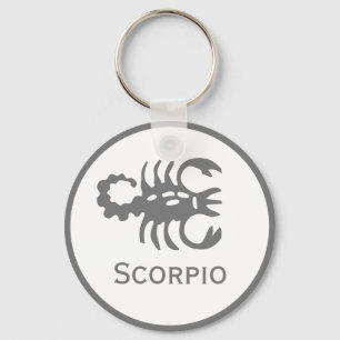 Scorpio-Zeichen des Zodiac-Designs Schlüsselanhänger