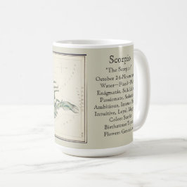 Scorpio Zodiac Antique Astronomisches Diagramm Kaffeetasse