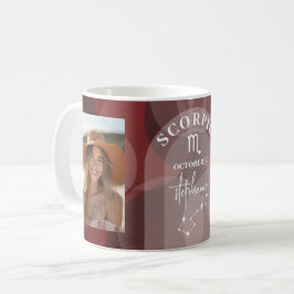 Scorpio Zodiac Astrologie Foto Custom Geburtsdatum Kaffeetasse