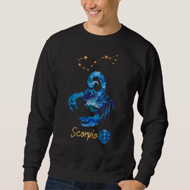 Scorpio Zodiac Birth Sign Sweatshirt (Vorderseite)