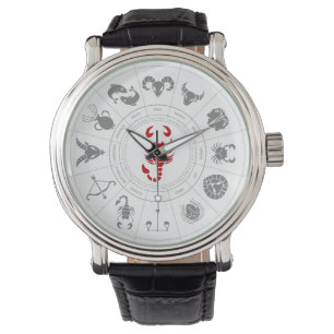 Scorpio Zodiac Geburtstagsgeschenk Armbanduhr