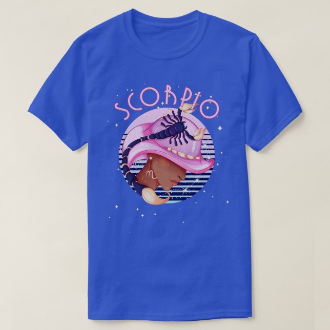 Scorpio Zodiac Horoskop Geburt Tarot Astro T-Shirt (Design vorne)