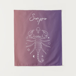 Scorpio zodiac Horoskop Sternzeichen Wandteppich