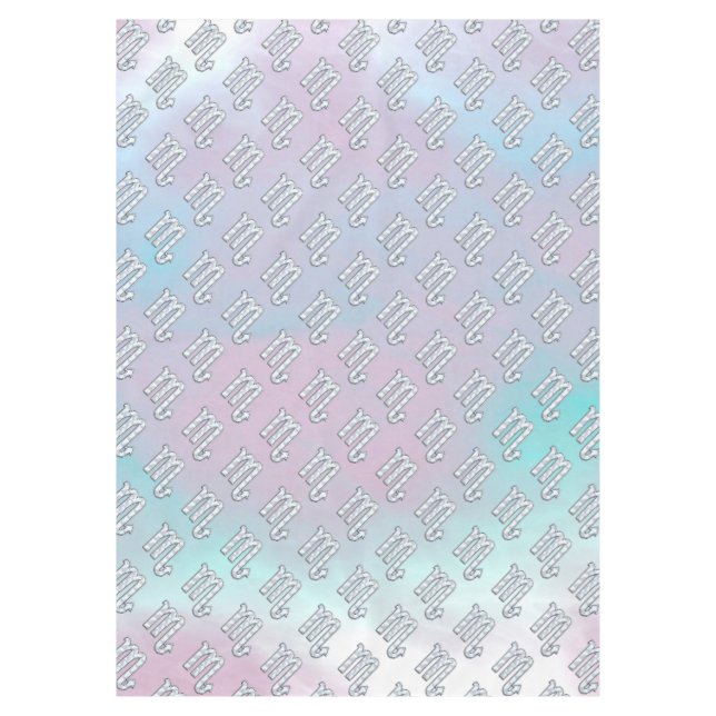 Scorpio Zodiac in Mother of Pearl Style Tischdecke (Vorderseite)