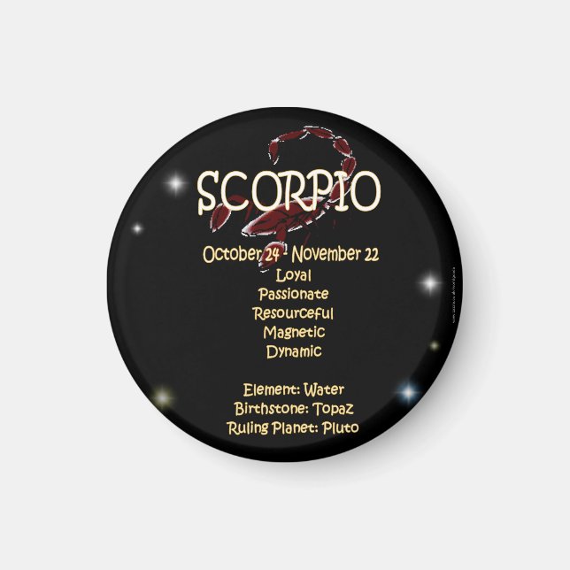 Scorpio zodiac magnet (Vorne)