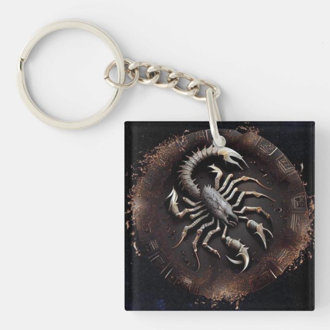 Scorpio Zodiac Schlüsselanhänger (Vorderseite)